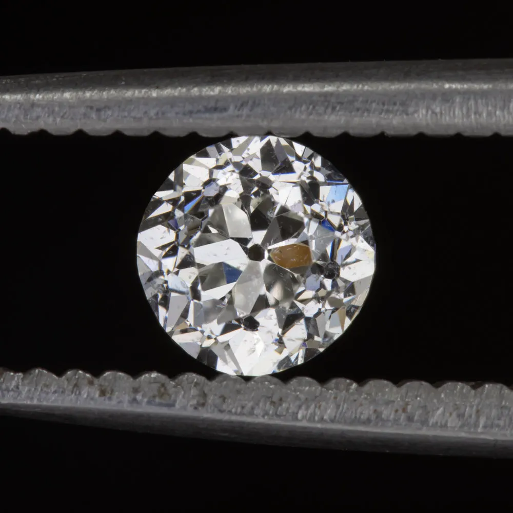0.64ct OLD EUROPEAN CUT DIAMOND I SI2 LOOSE VINTAGE NATURAL ESTATE 2/3 CARAT