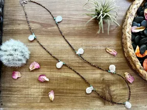 38 inch long fresh water pearl necklace - spring