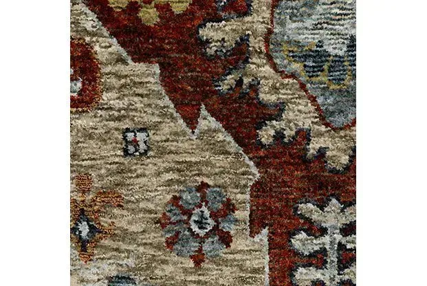Aberdeen 1143H Red/Ivory Rug