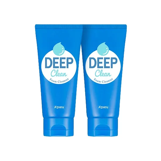 [Apieu] Deep Clean Foam Cleanser (1 1) 130ml*2EA