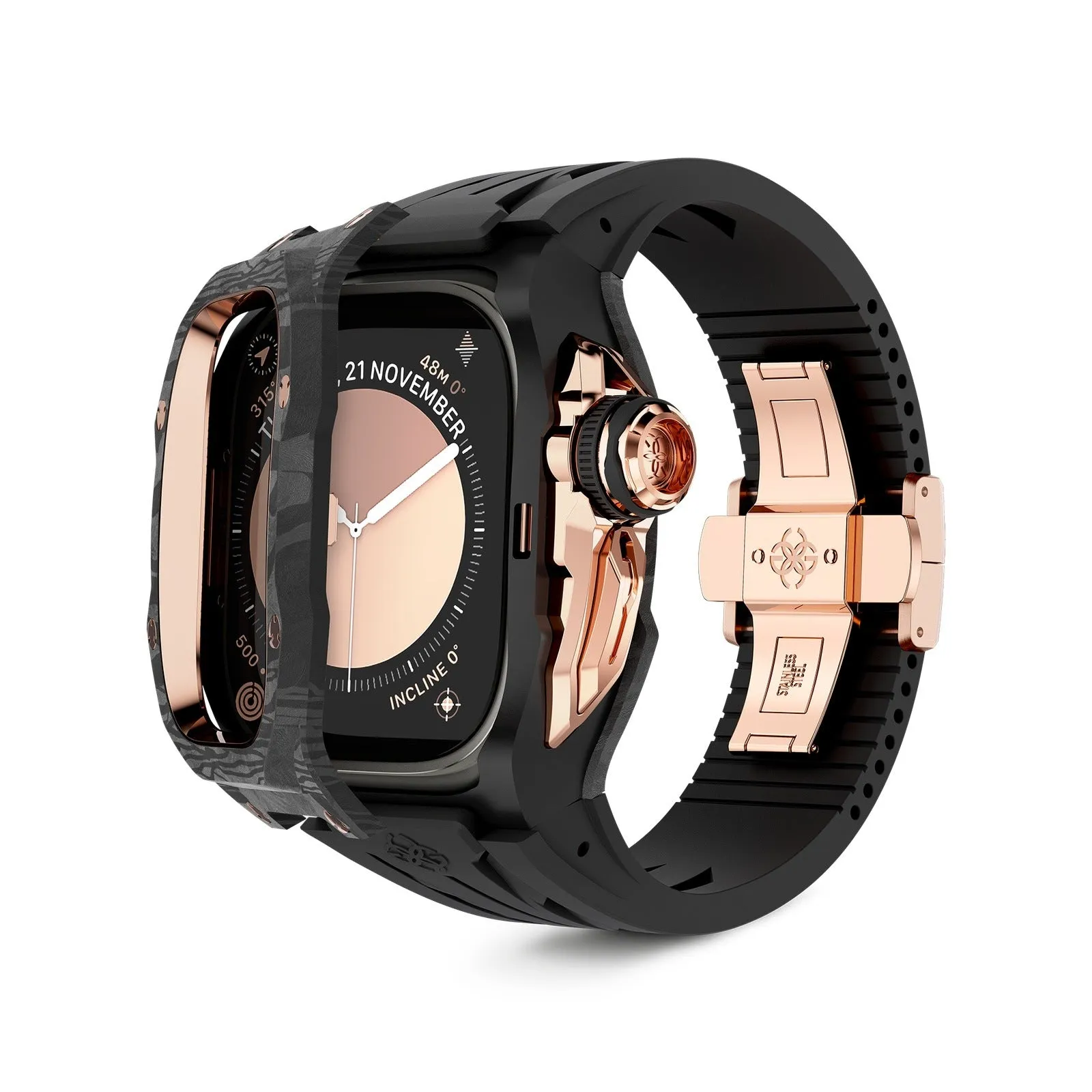 Apple Watch Case / RSCIII49 - Rose Gold Carbon