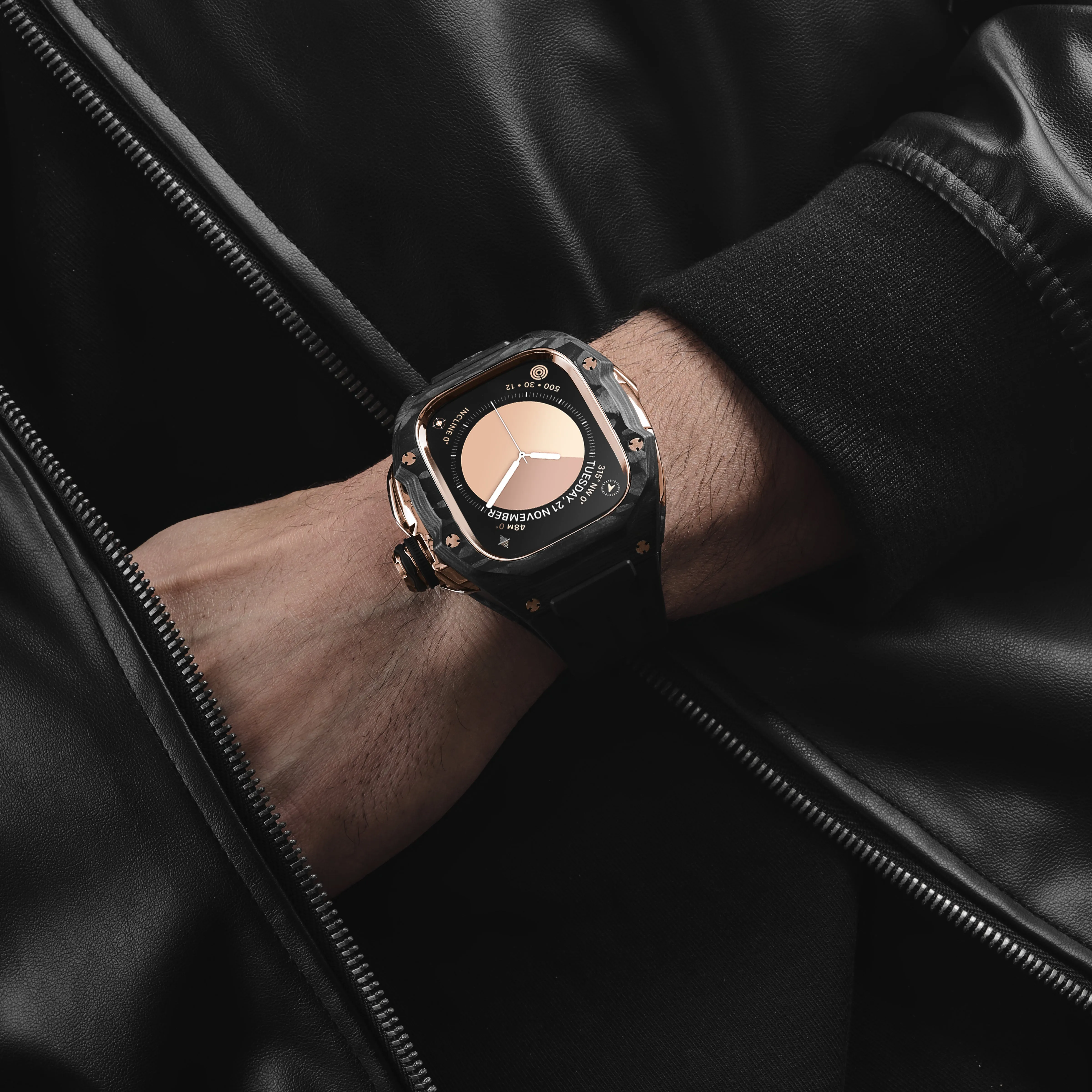 Apple Watch Case / RSCIII49 - Rose Gold Carbon