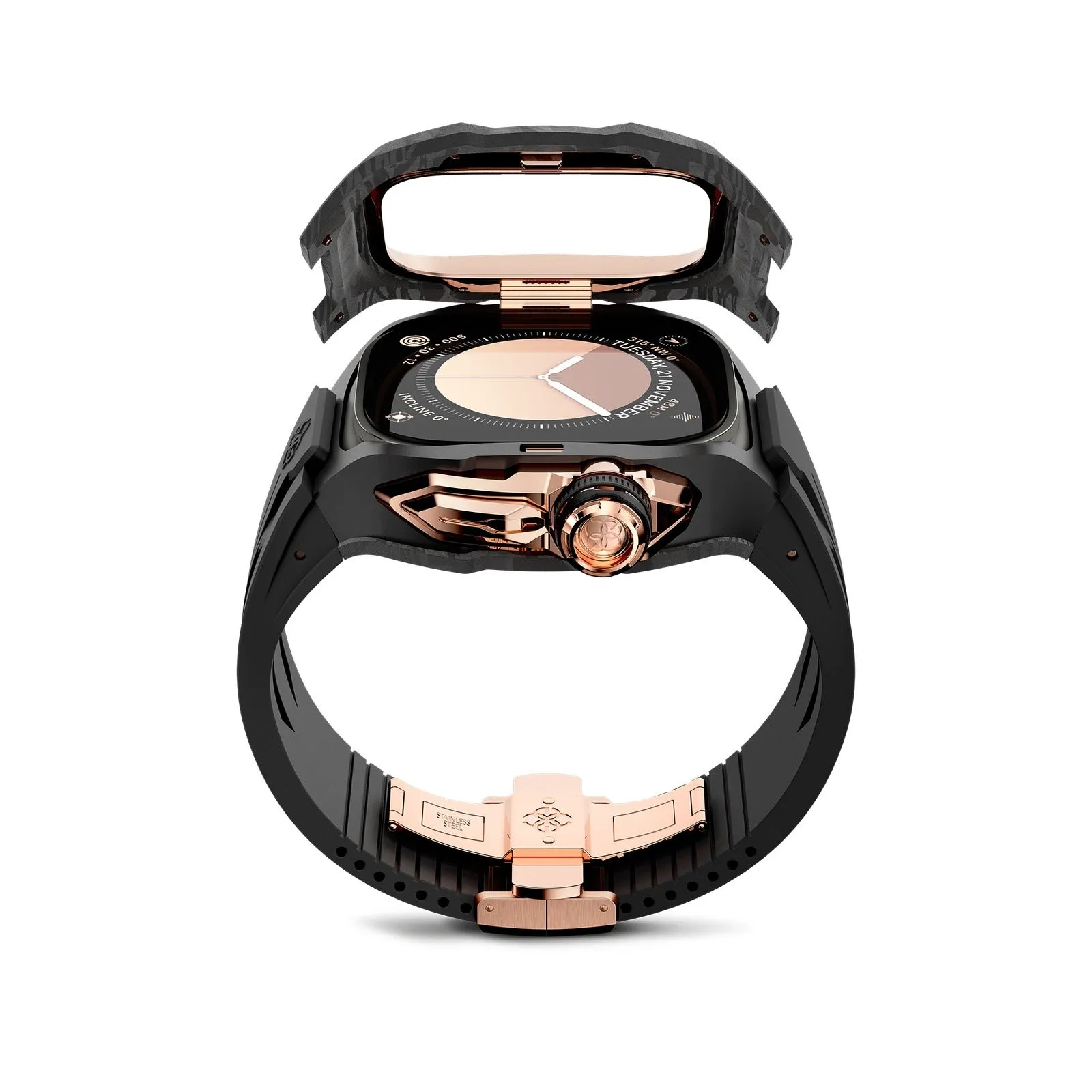 Apple Watch Case / RSCIII49 - Rose Gold Carbon