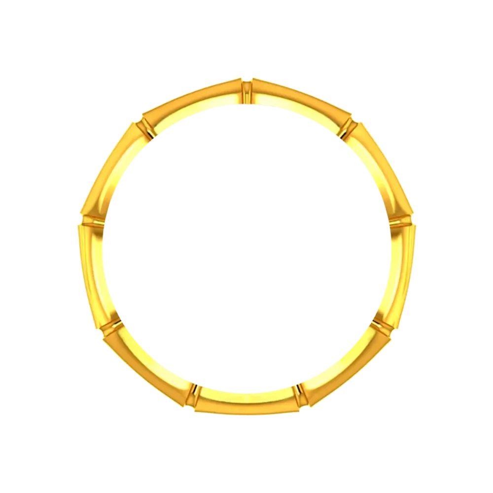 Bamboo-designed 18k Gold Ring