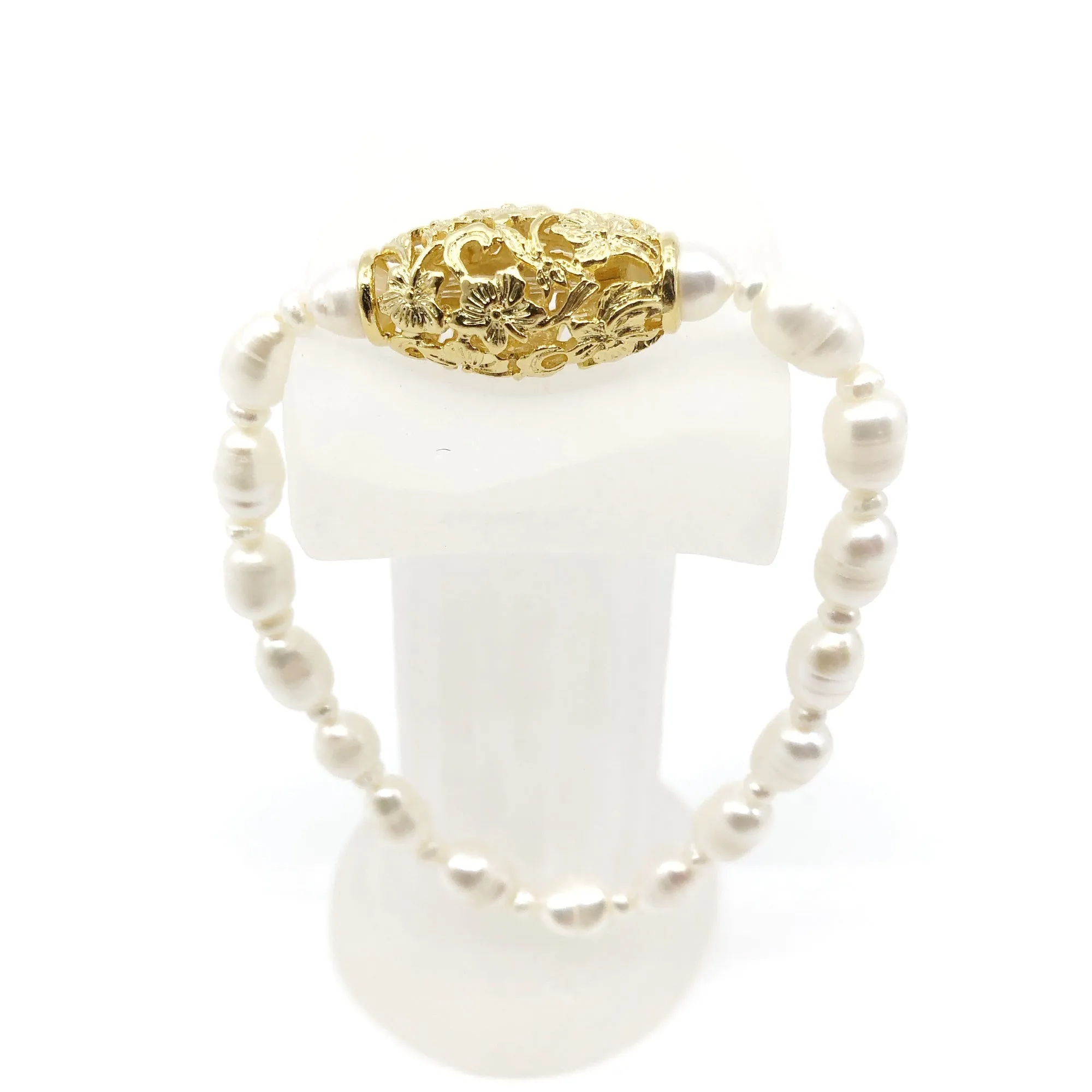 Beaded Palatial Pearl Bracelet