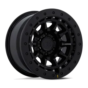 Black Rhino BR016 Tusk 17X8.5 5X139.7 0mm Gloss Black