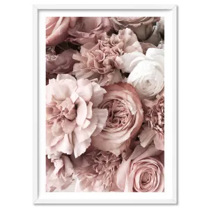 Blush Florals | Sea of Flowers - Art Print