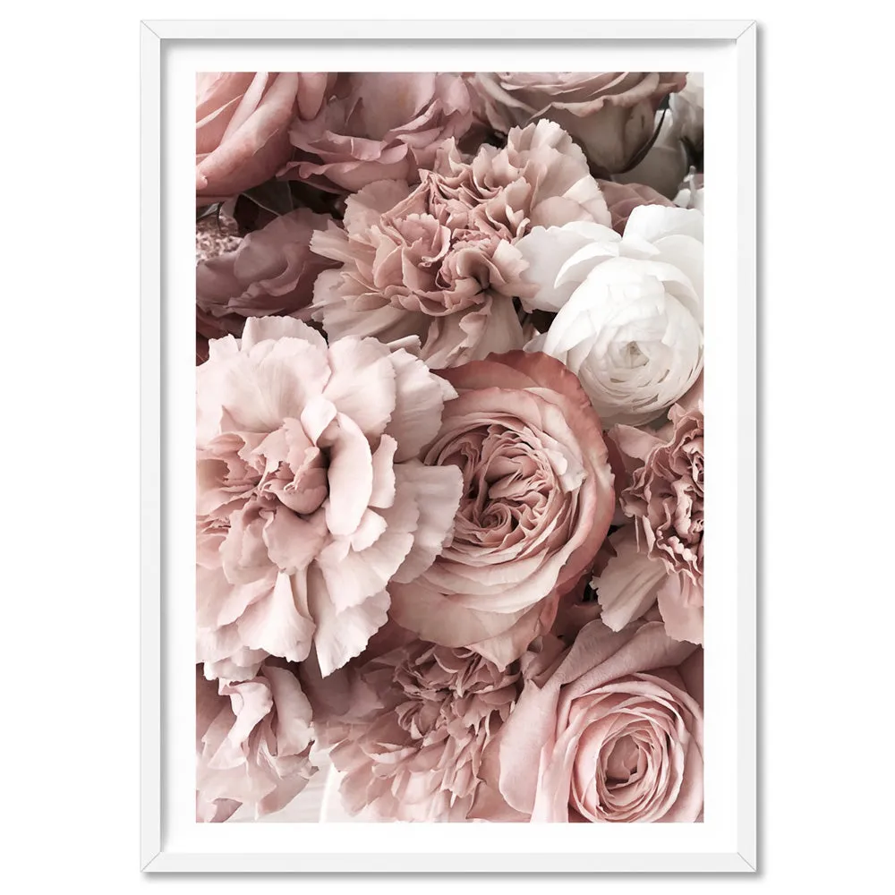 Blush Florals | Sea of Flowers - Art Print