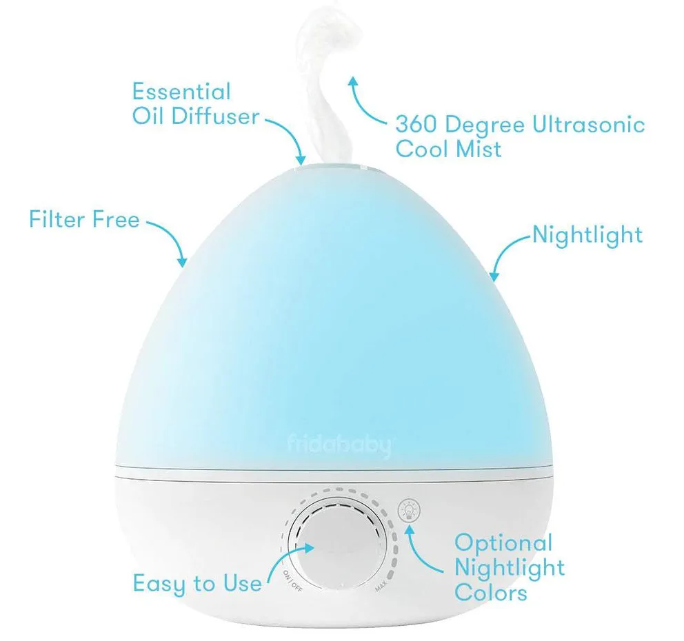 BreatheFrida the 3-in-1 Humidifier, Diffuser, & Nightlight