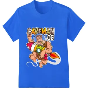 Caveman OG: Playful Prehistoric Character DTF Transfer
