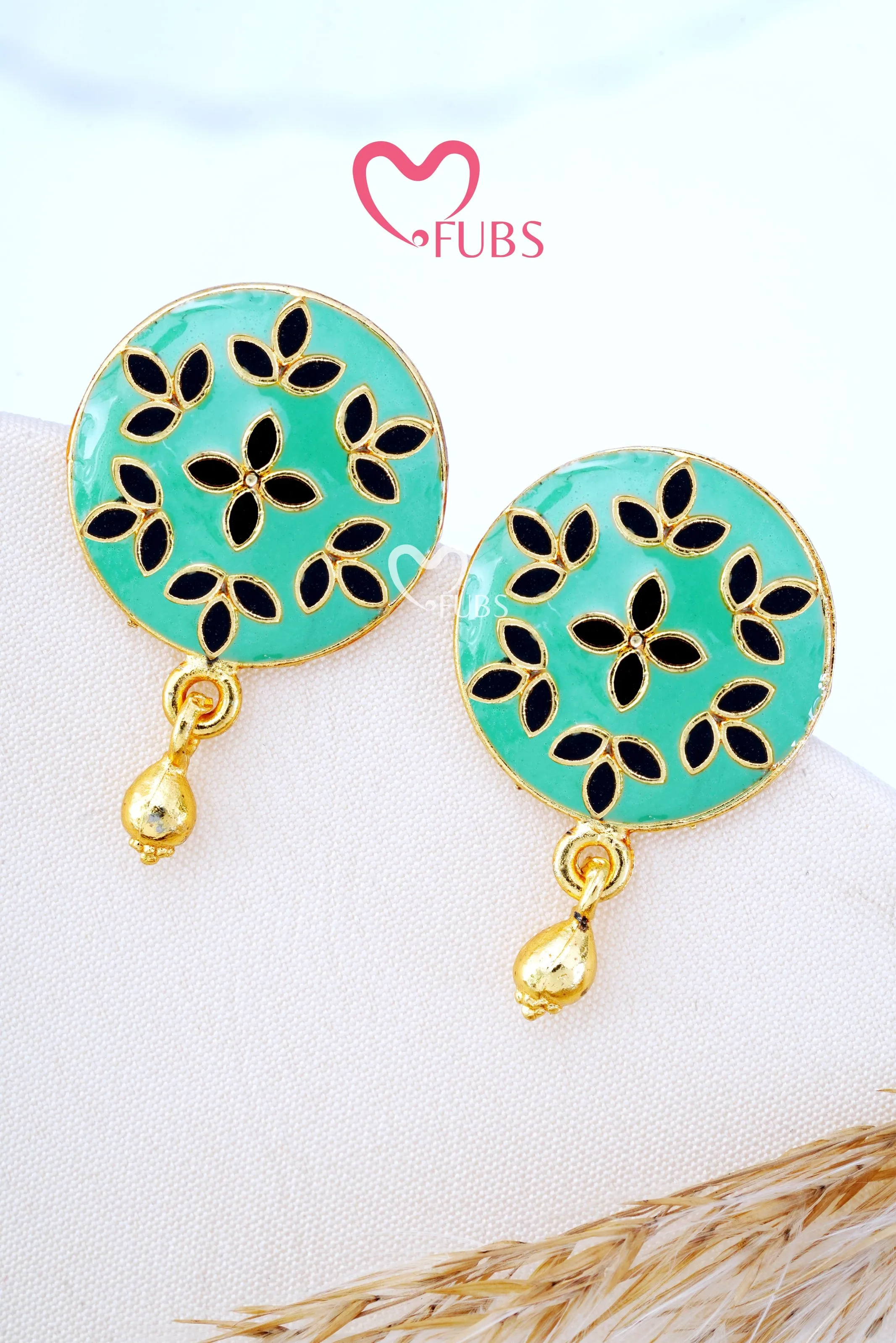 Circle Floral Radiance Studs