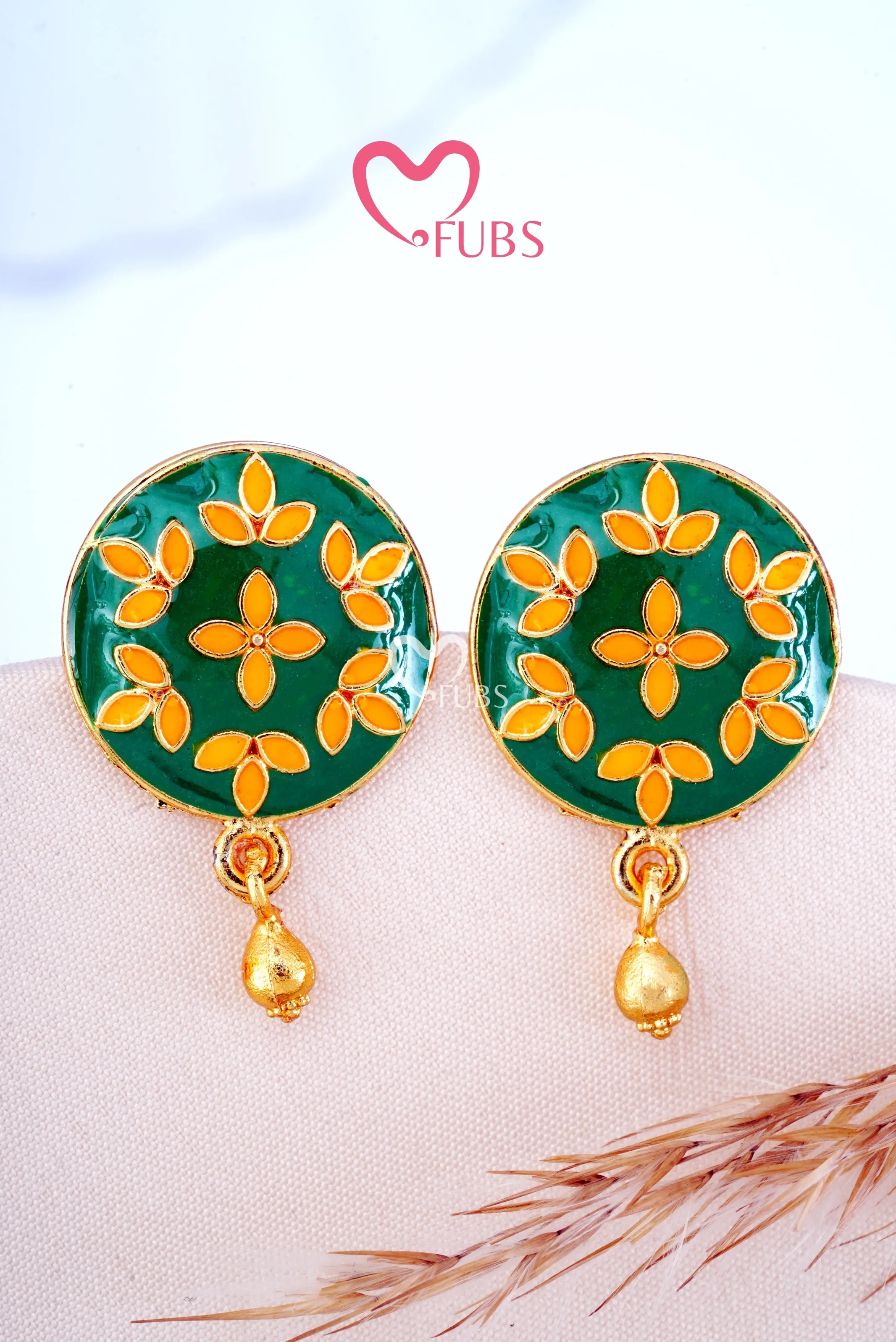 Circle Floral Radiance Studs