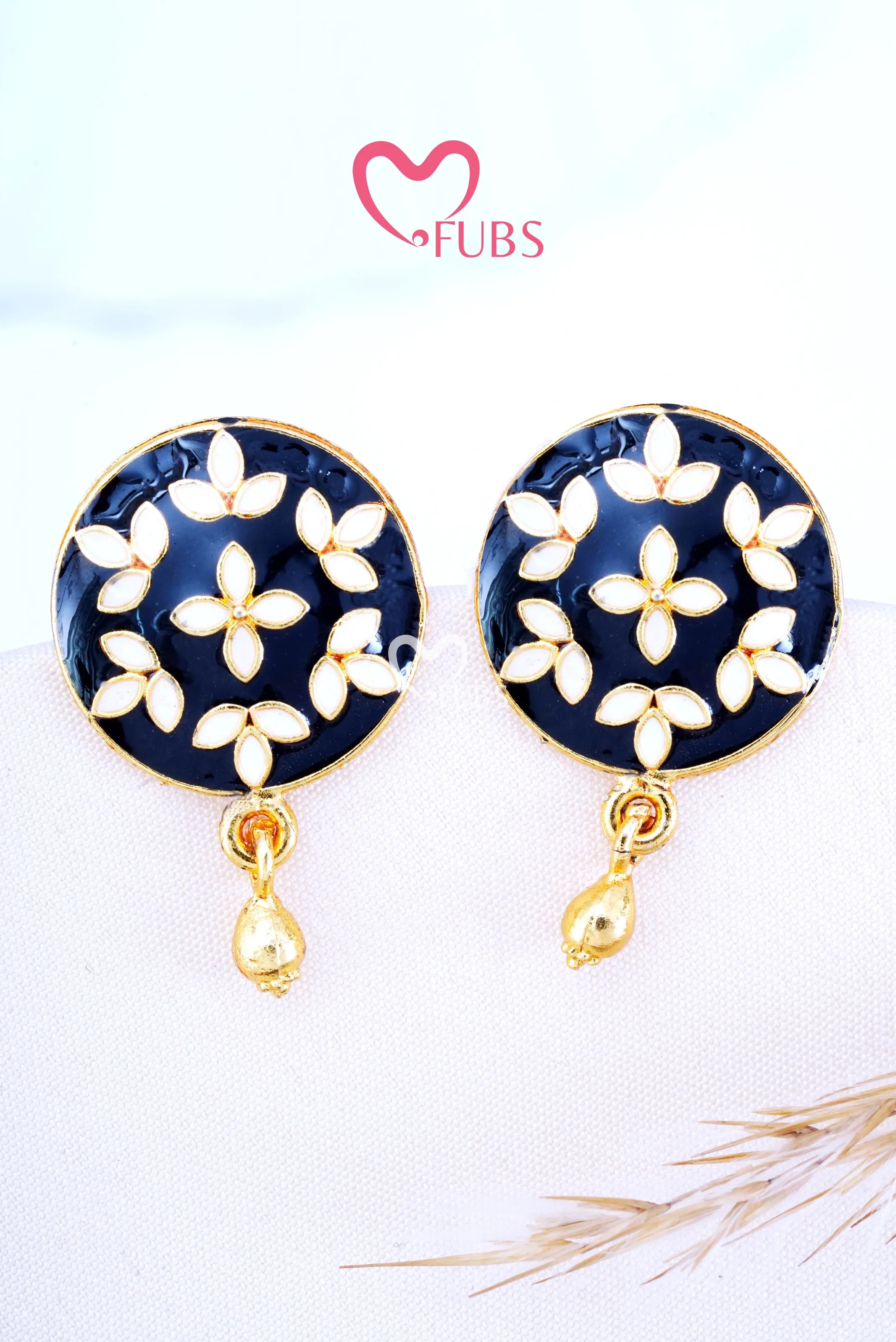 Circle Floral Radiance Studs