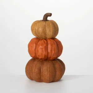 Colorful Pumpkin Stack Decor