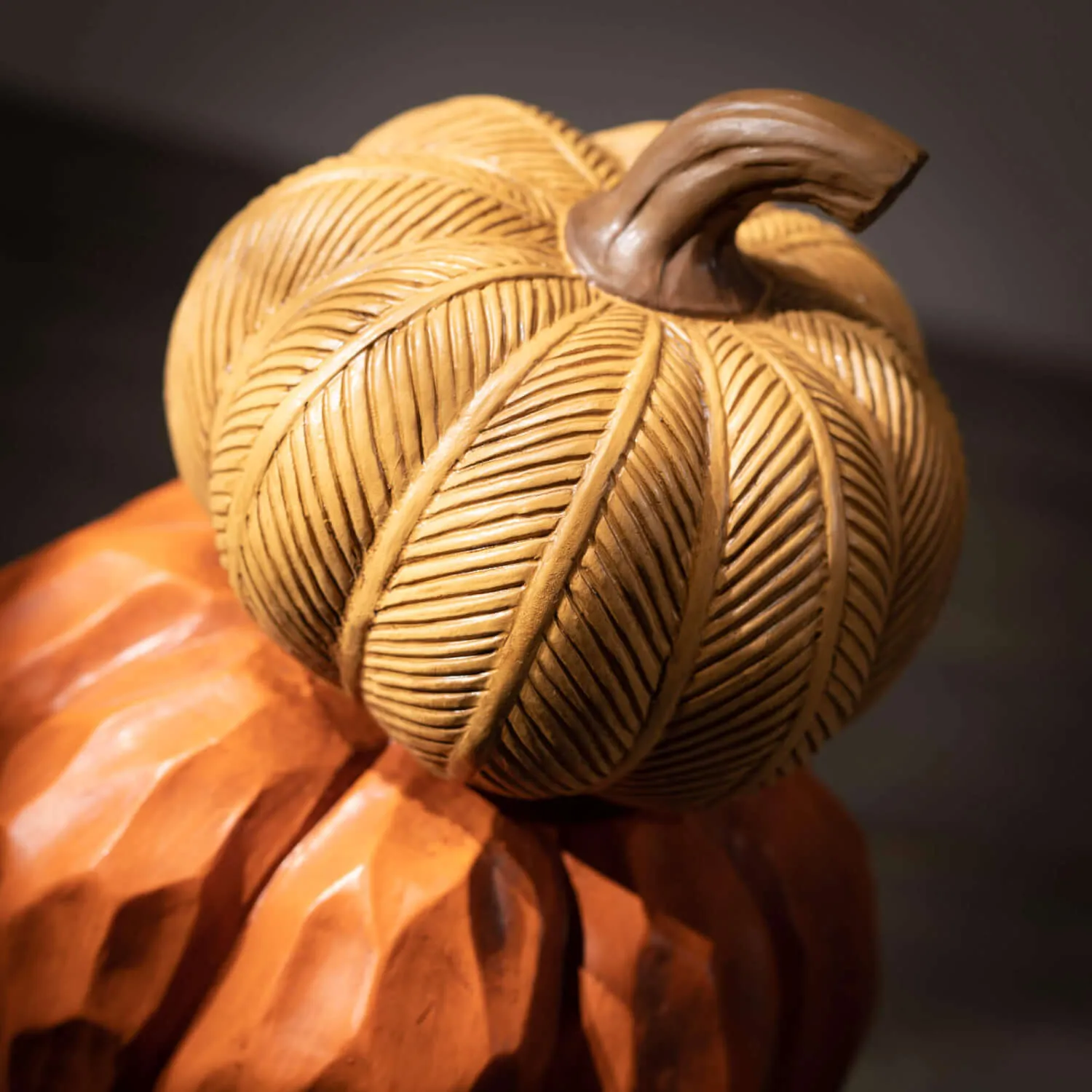 Colorful Pumpkin Stack Decor