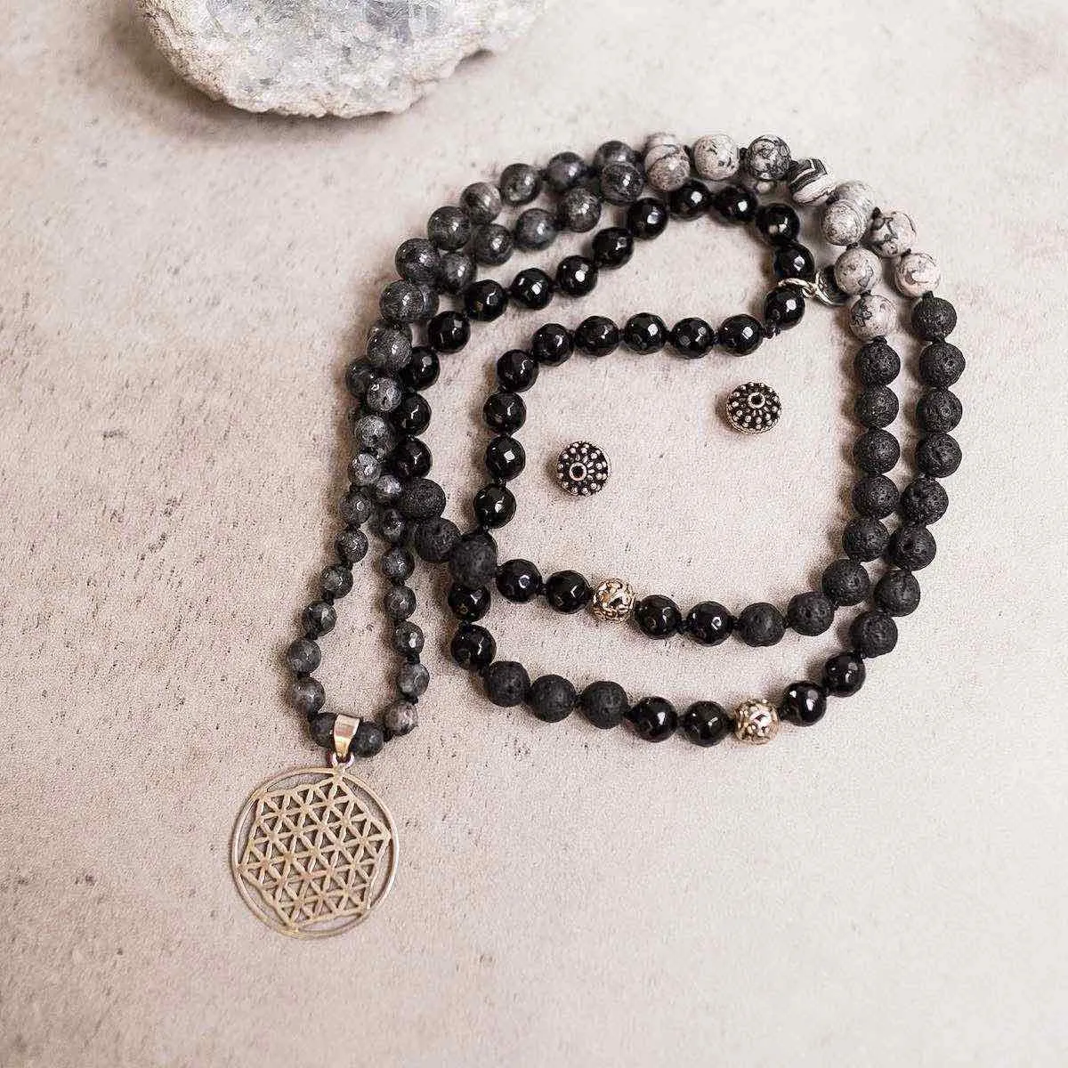Connection Man Gemstone Mala