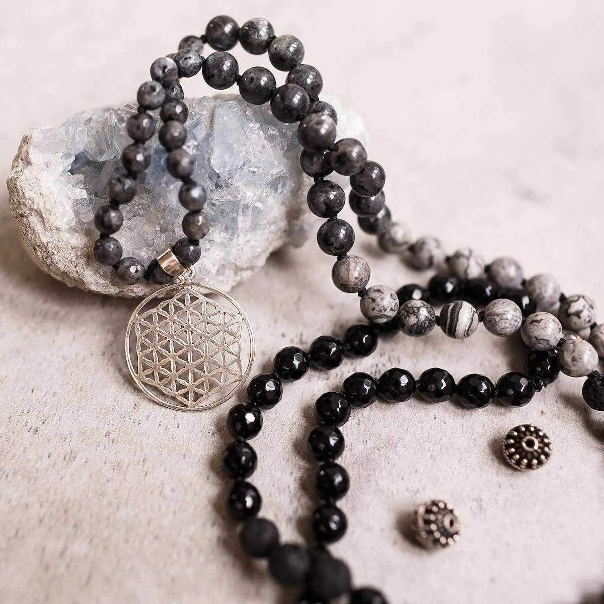 Connection Man Gemstone Mala