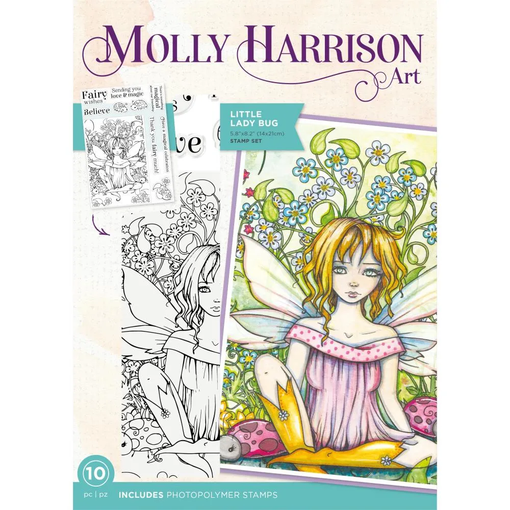 Crafter's Companion Photopolymer Stamps By Molly Harrison - Little Lady Bug*