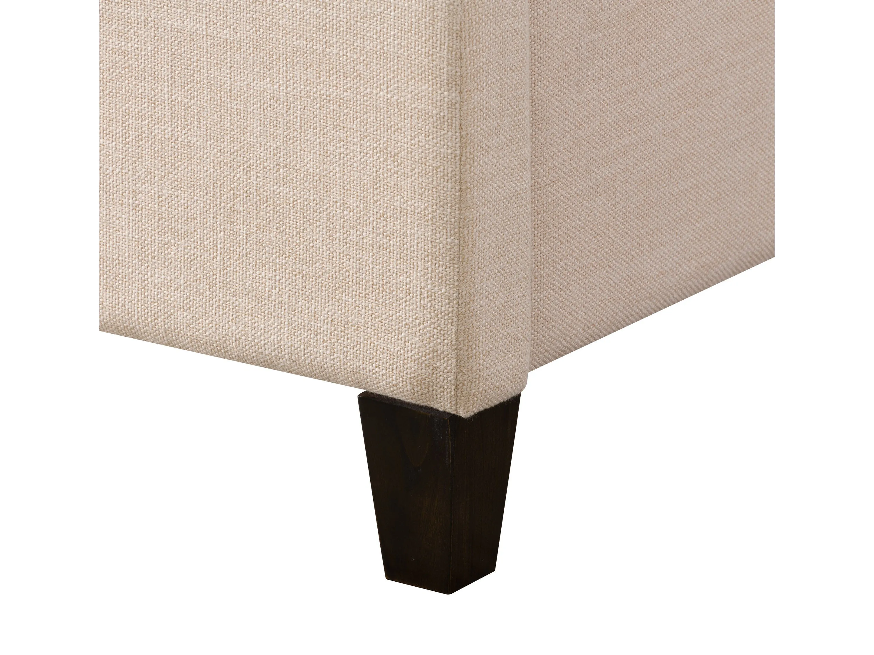 Cream Upholstered King Bed