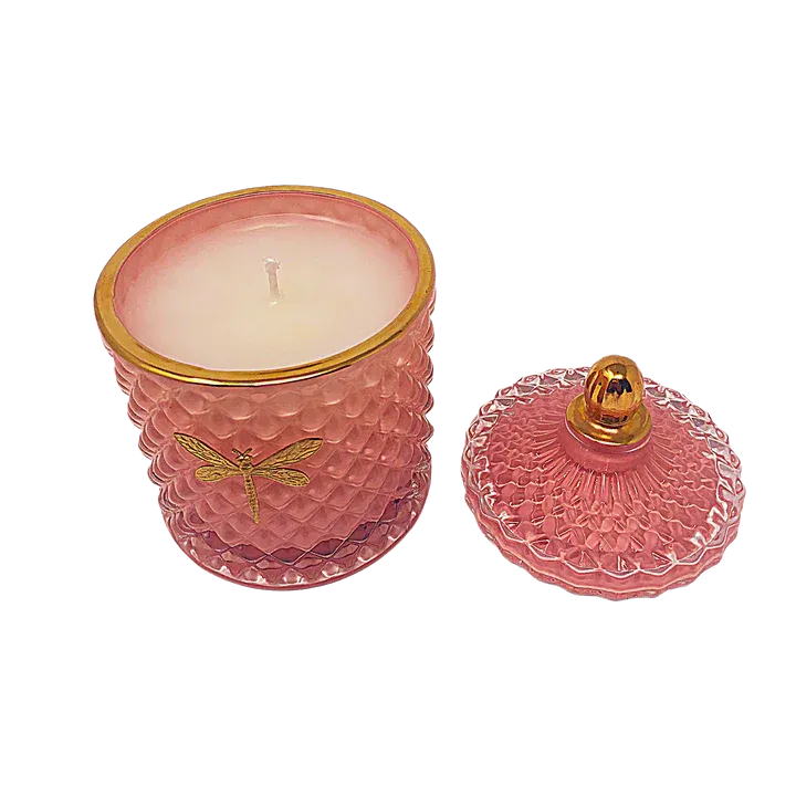 Dragonfly Bella Candle - Blush & Gold