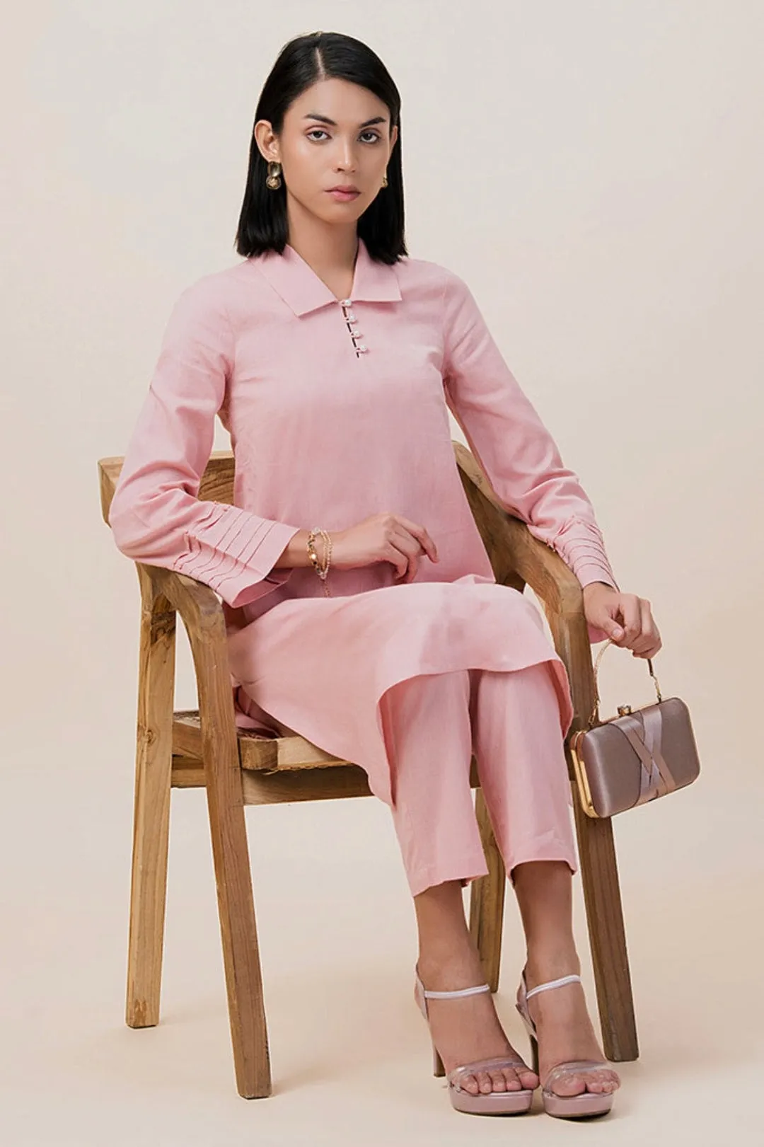 Elegance Rose Summer Tunic Set