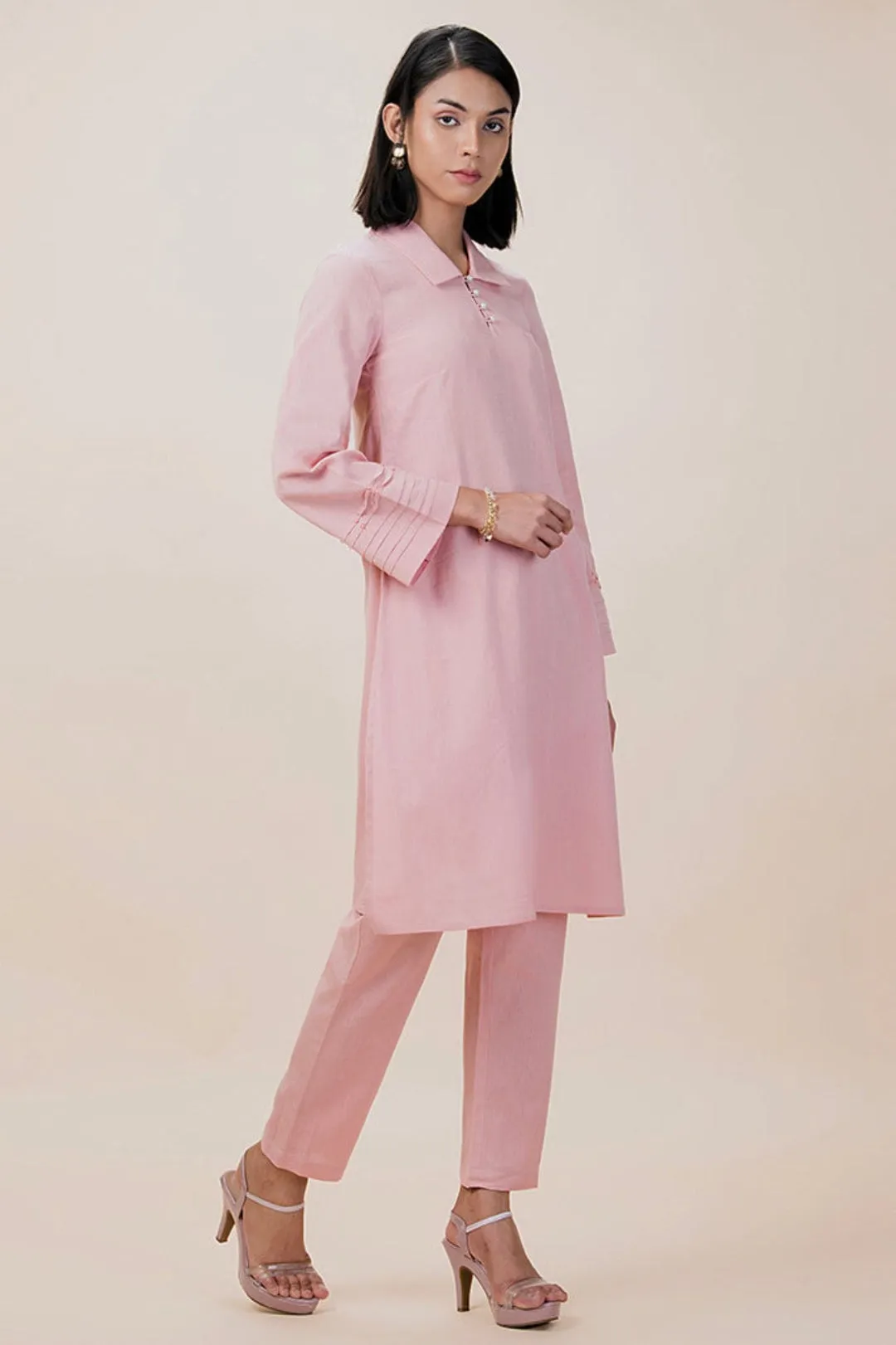 Elegance Rose Summer Tunic Set