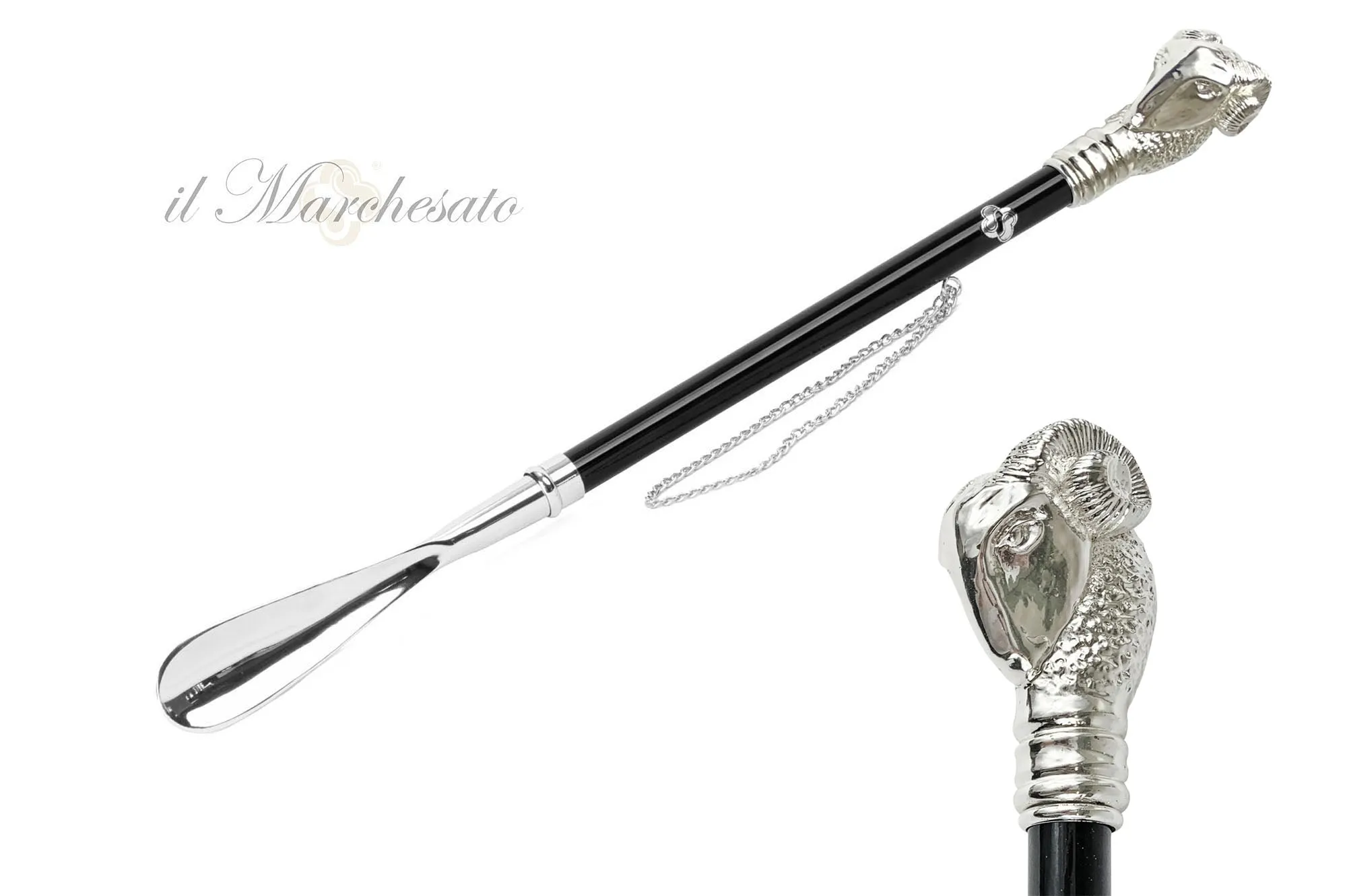 Exclusive Aries shoehorn - Silverplated 925