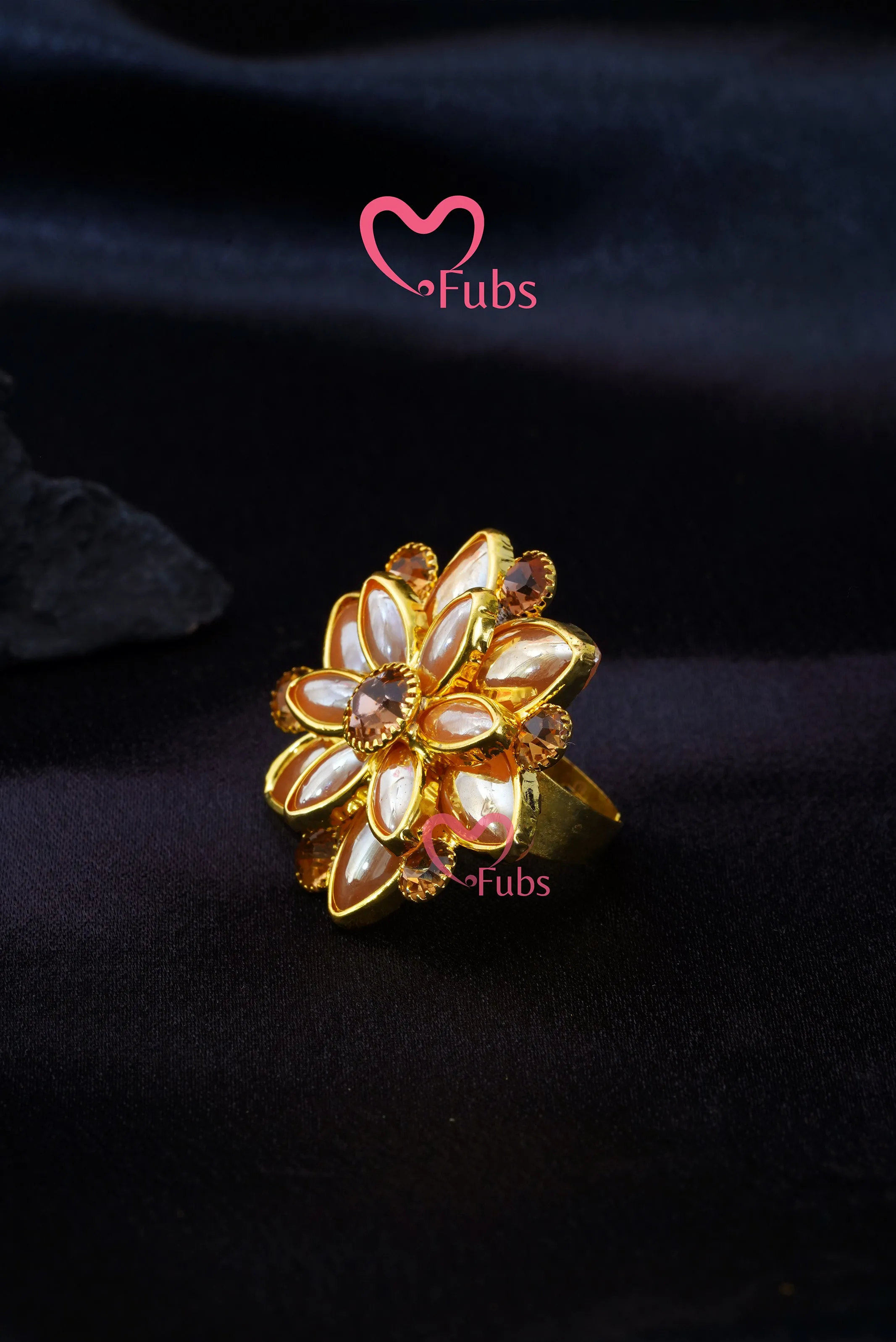 Floral Radiance Whirl Ring
