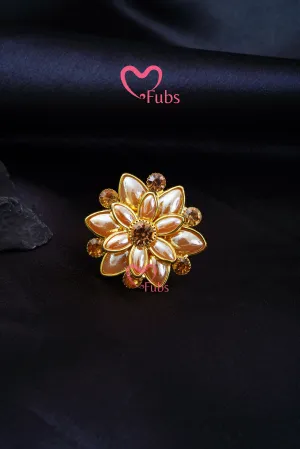 Floral Radiance Whirl Ring