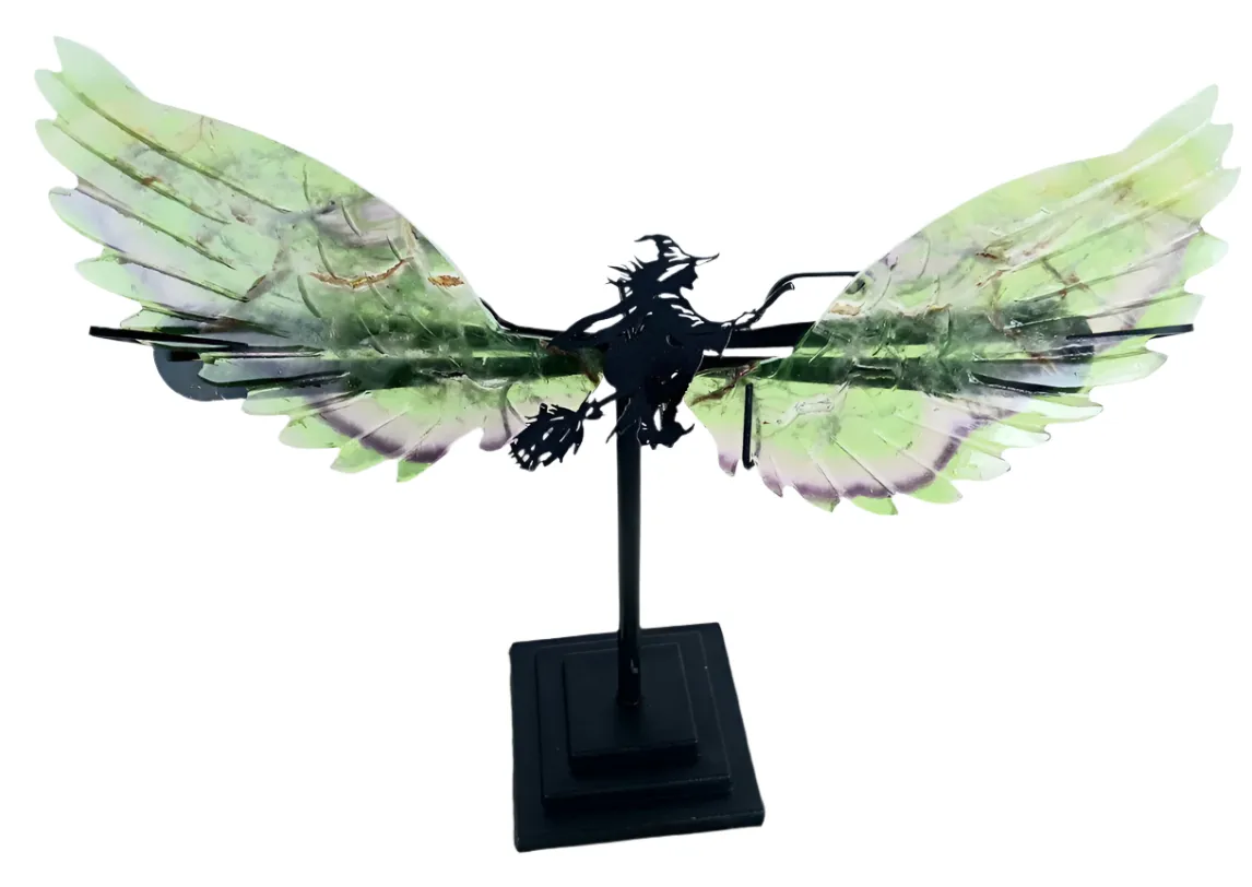 Fluorite Crystal Witch Wings