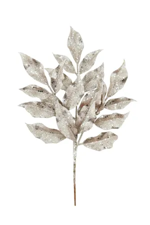 Glitter Leaf Pick in Champagne