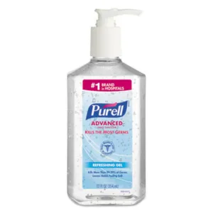 GO-JO INDUSTRIES GOJ365912EA Advanced Hand Sanitizer Refreshing Gel, 12 oz Pump Bottle, Clean Scent, 1 Each