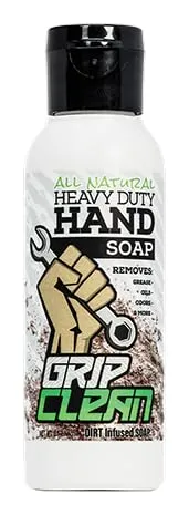 Grip Clean Hand Soaps Removes Automotive Grease, Oil, and Odors - All-Natural Lime Fragrance Soap - Highly Moisturizing Dirt-Infused Formula - Available in Multiple Sizes