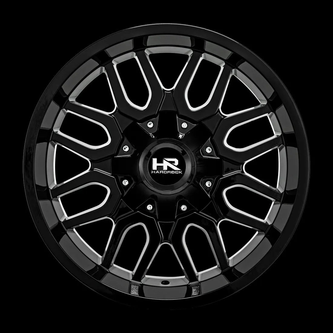 Hardrock H709 Commander 20X9 6X135/6X139.7 0mm Black & Milled