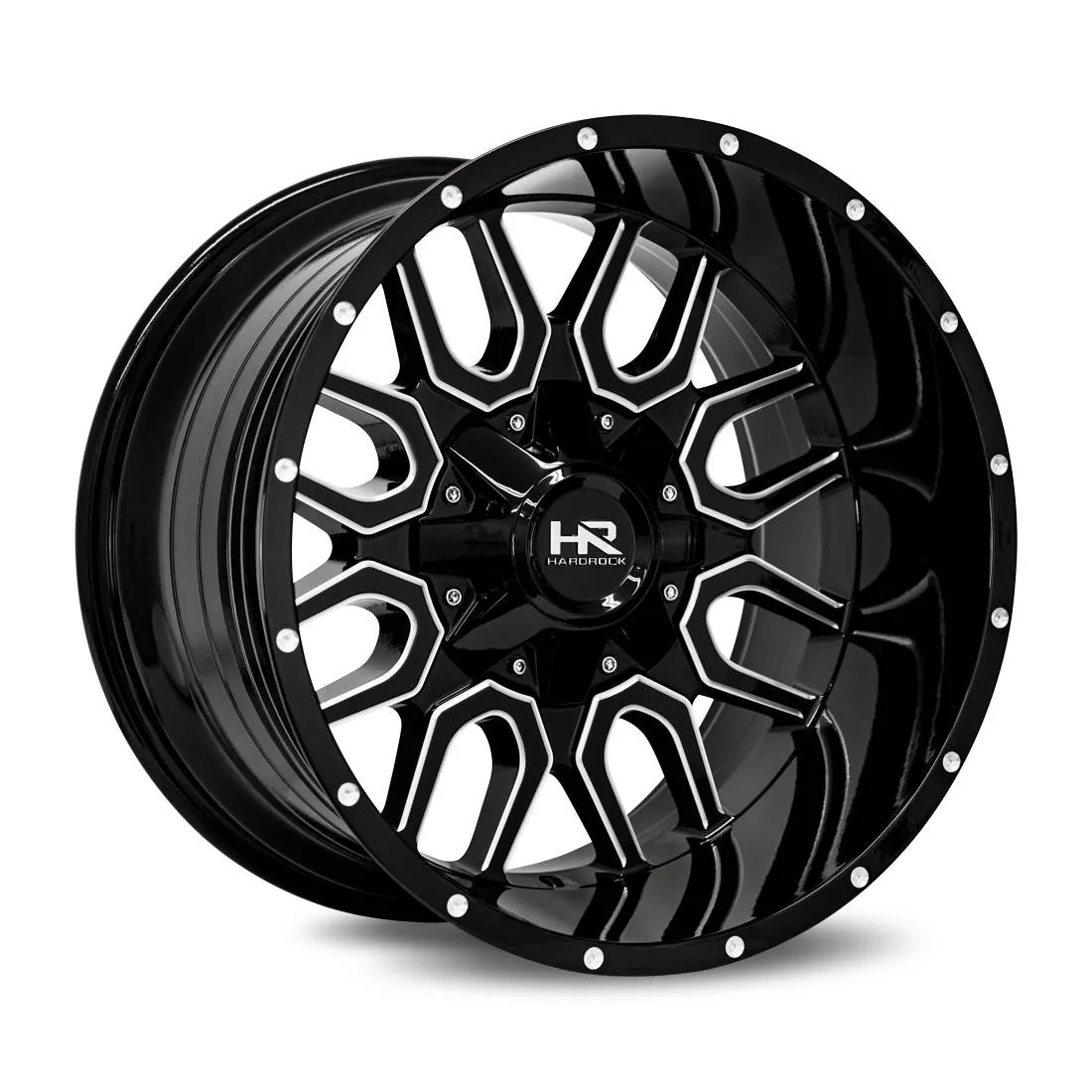 Hardrock H709 Commander 22X10 5X127/5X139.7 -25mm Black & Milled