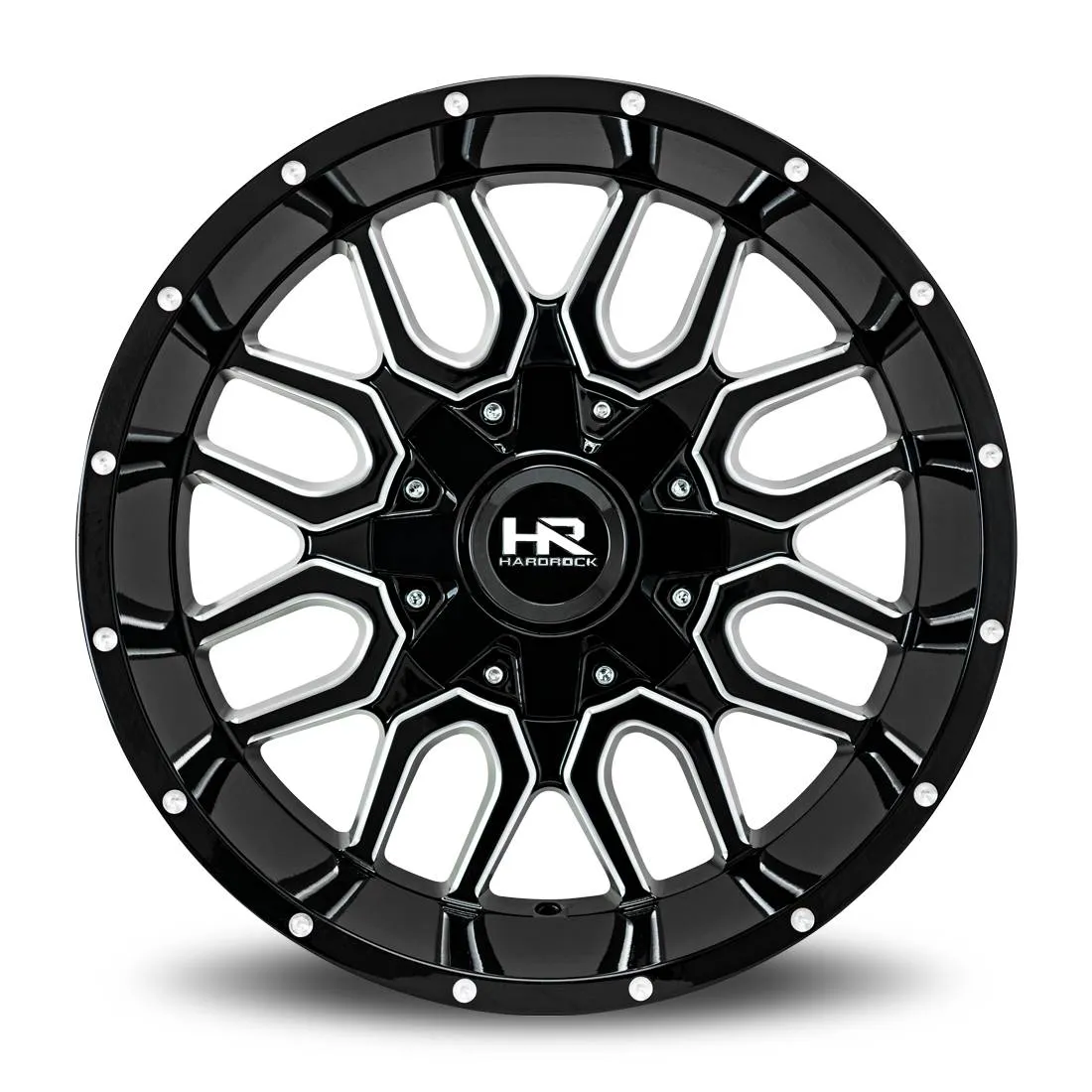Hardrock H709 Commander 22X10 5X127/5X139.7 -25mm Black & Milled