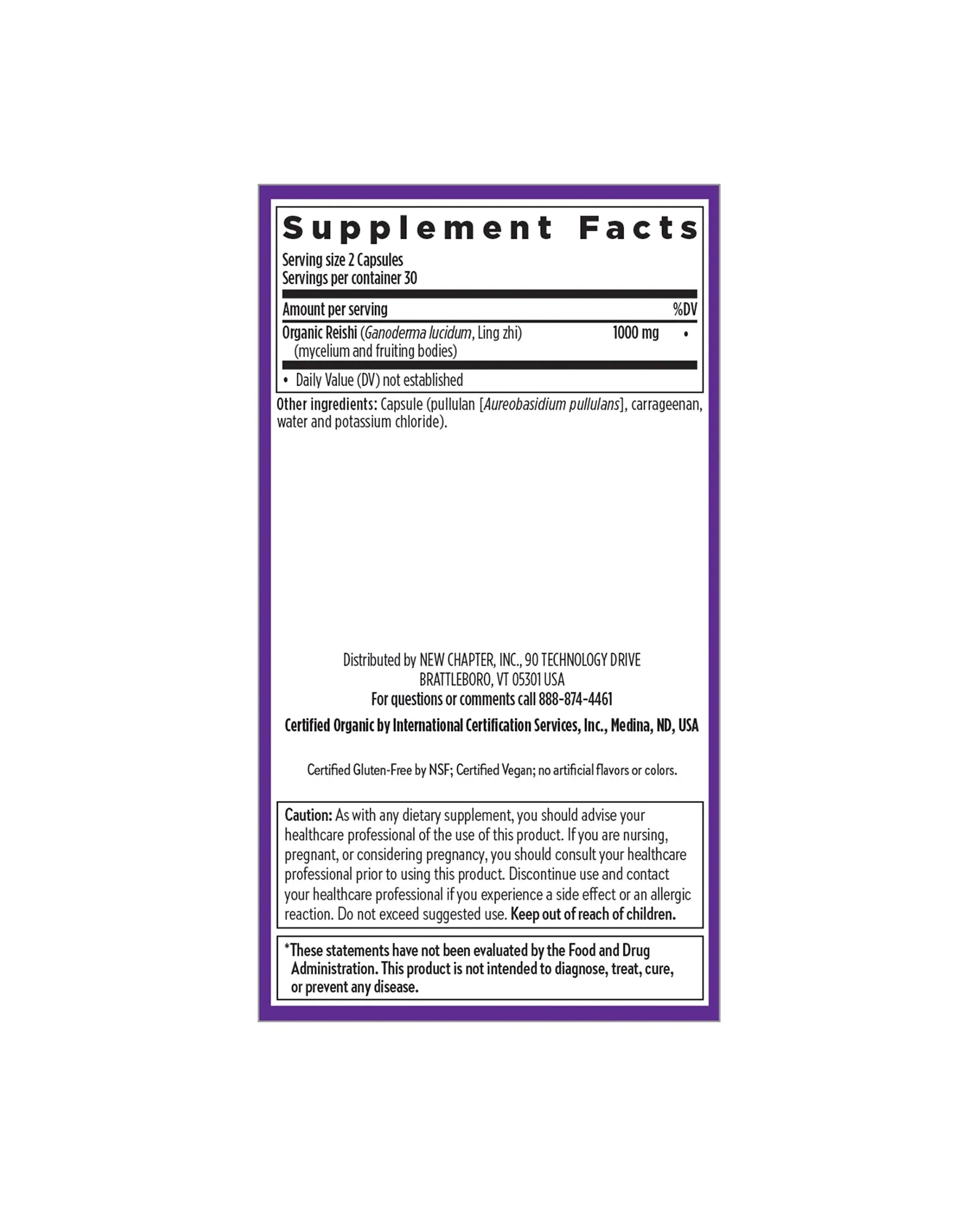 Healthy Aging: Reishi Mushroom Blend Capsules