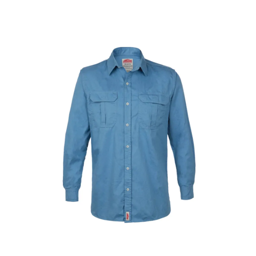 JONSSON LEGENDARY LONG SLEEVE SHIRT COLOUR-FRENCH BLUE SIZE-3XL