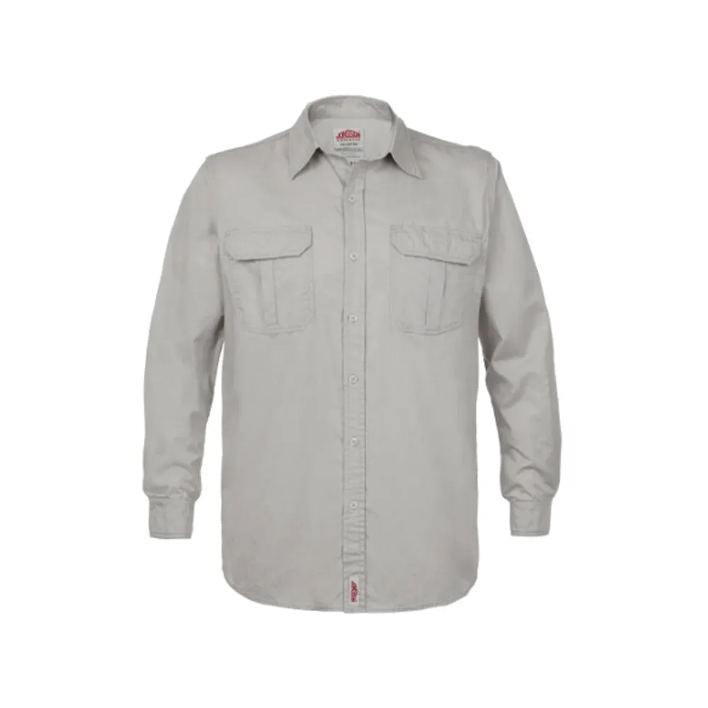 JONSSON LEGENDARY LONG SLEEVE SHIRT COLOUR-STONE SIZE-4XL