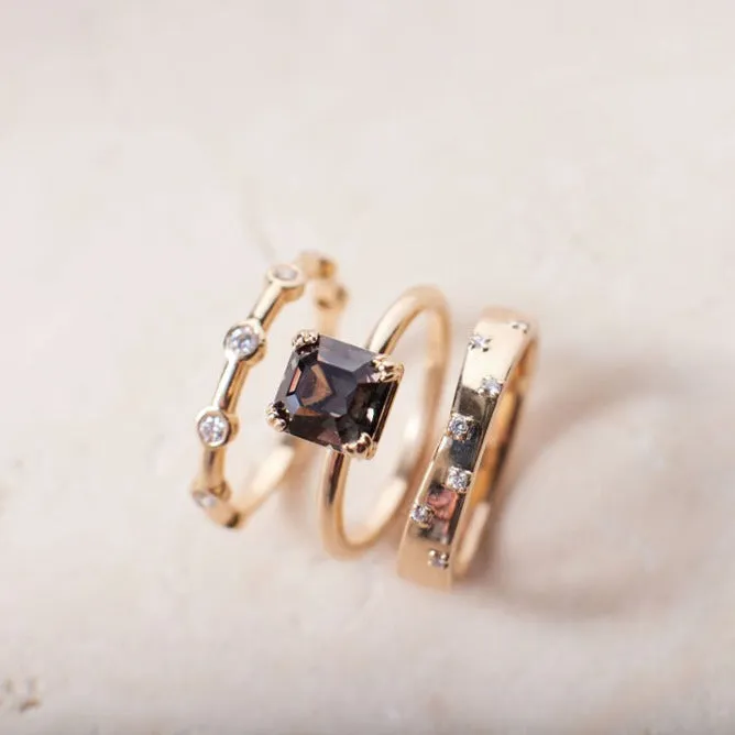 Kennedy Ring - 2.52 carat umber colored sapphire