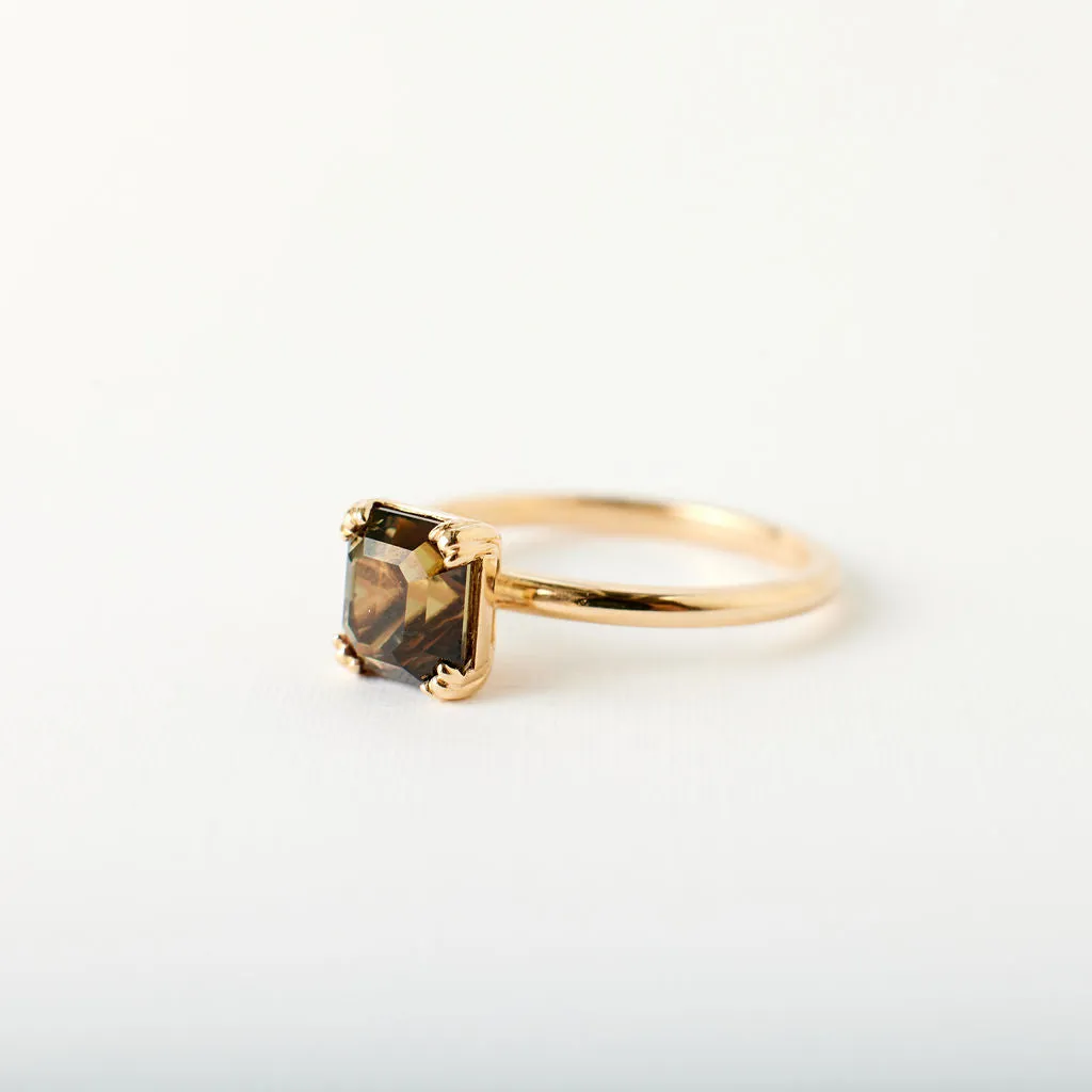 Kennedy Ring - 2.52 carat umber colored sapphire
