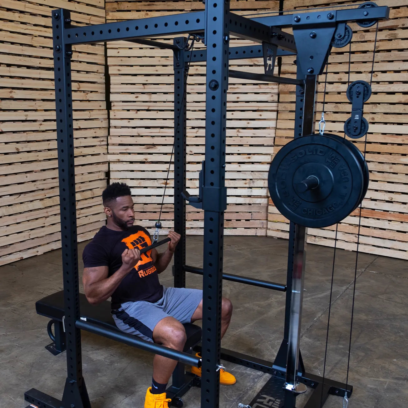 Lat Attachment for Y100 Rugged Series Full Rack (Rack Not Included)