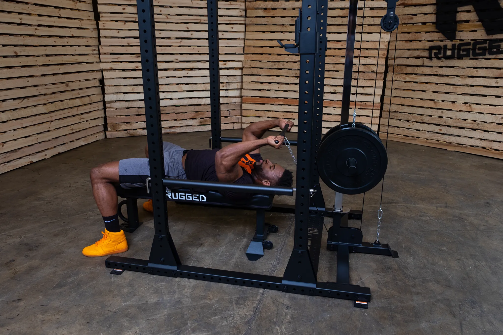 Lat Attachment for Y100 Rugged Series Full Rack (Rack Not Included)