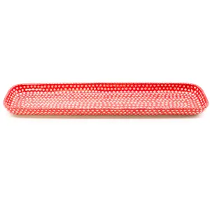 Long Sushi Platter in Red Elegance