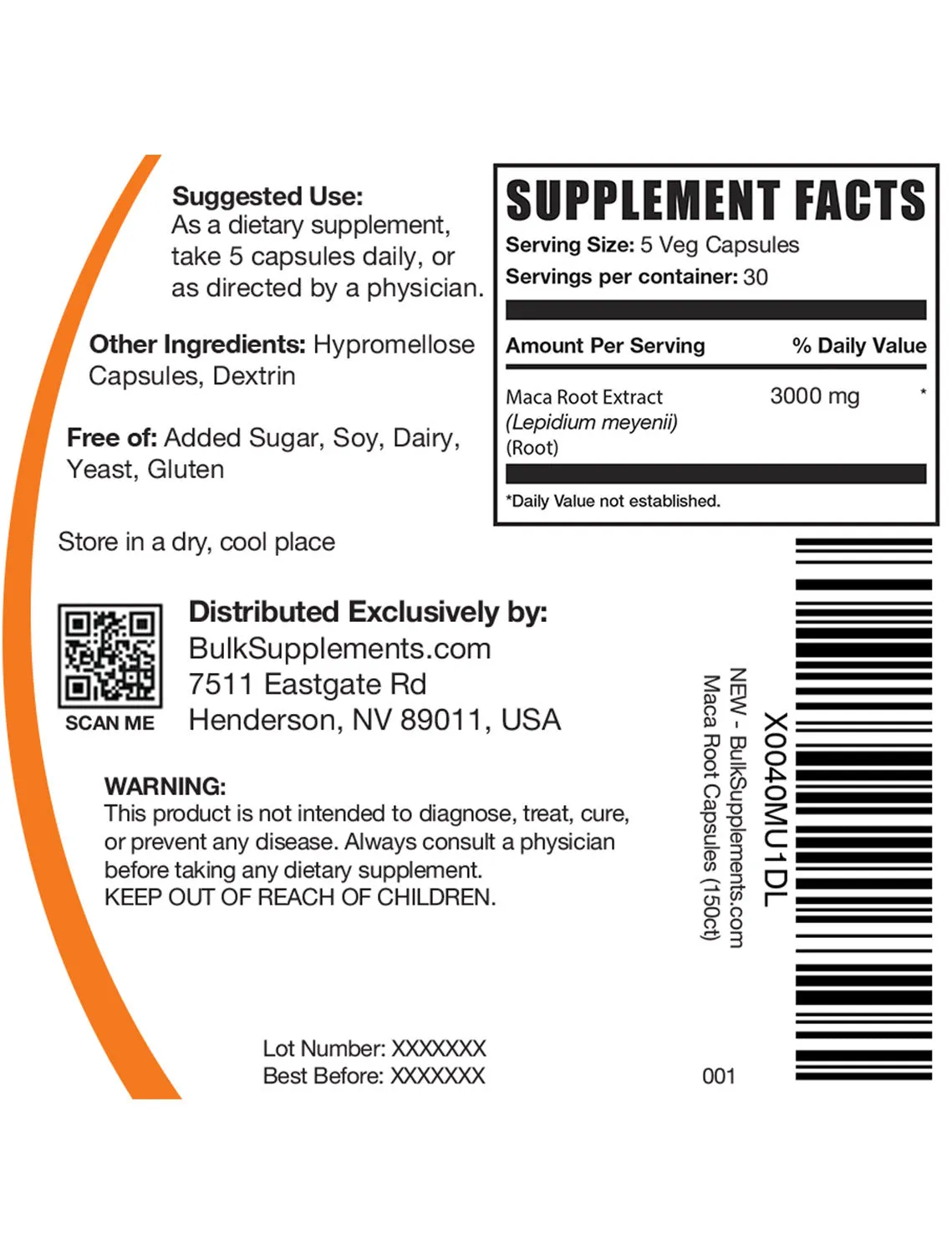 Maca Root Extract Capsules