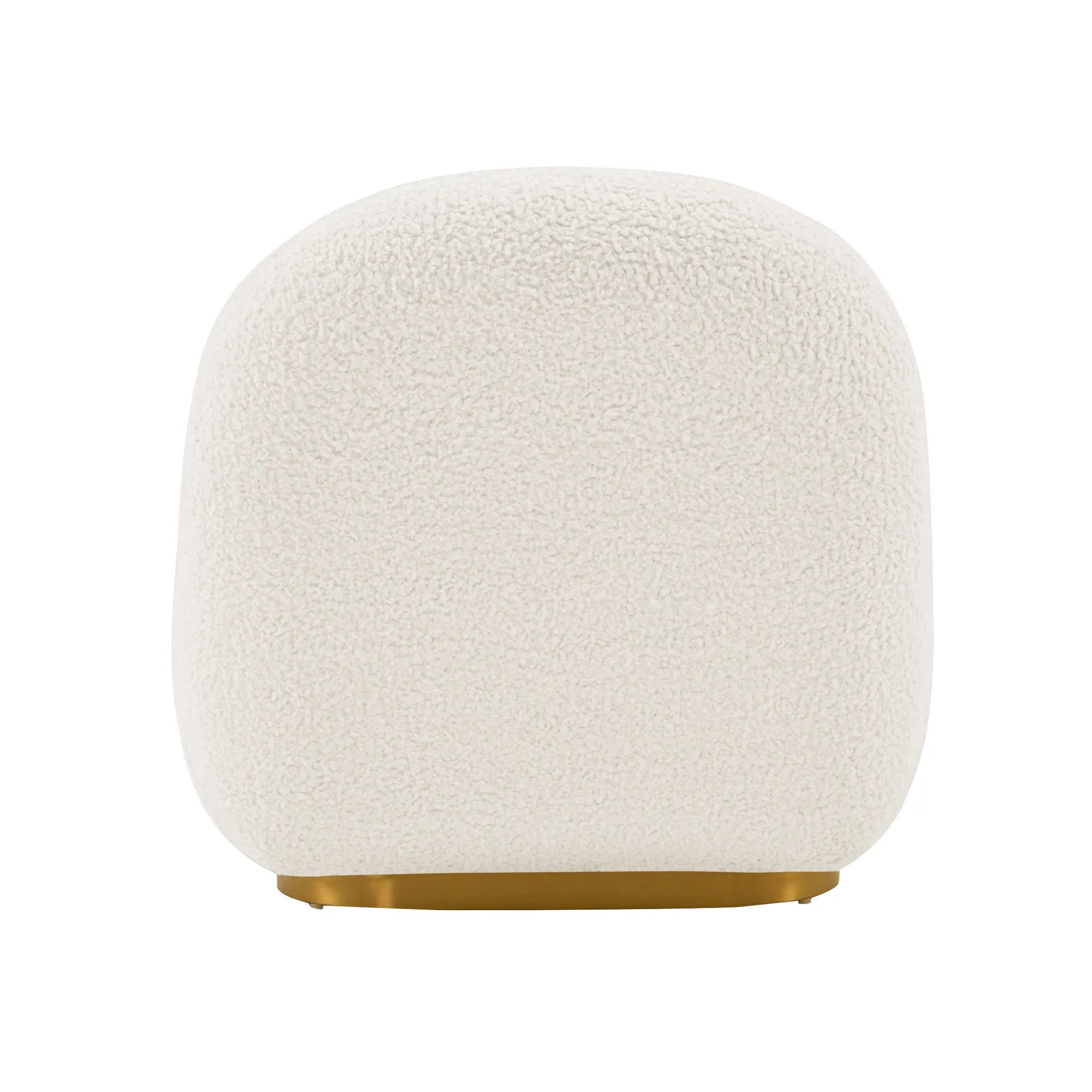 Manhattan Comfort Modern Edina Boucle Accent Chair in White