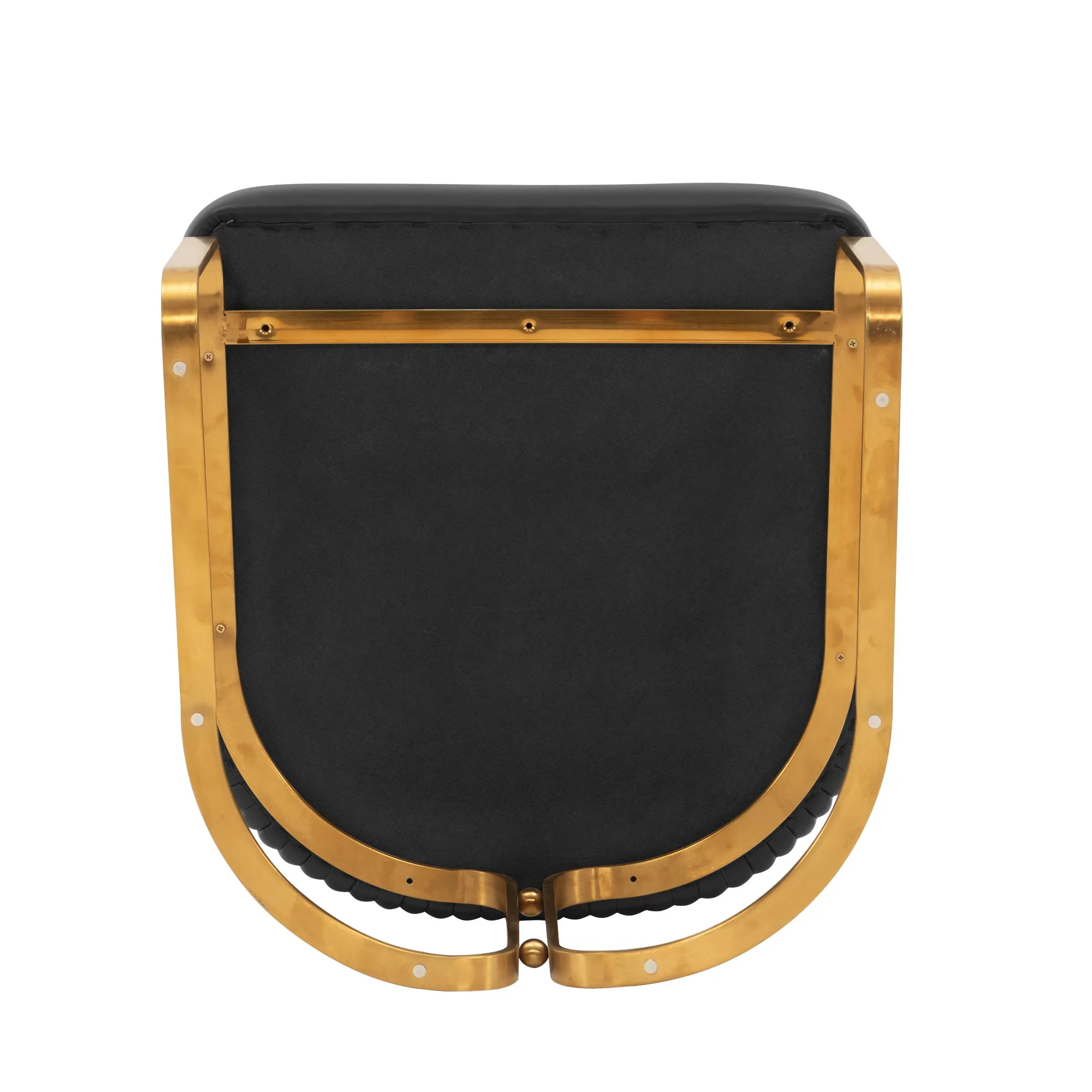 Manhattan Comfort Modern Edra Leatherette  Dining Armchair in Black - Set of 2