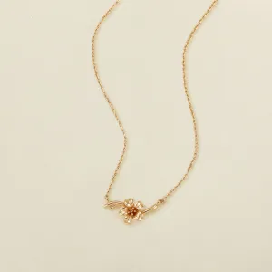 March Everbloom Birth Flower Necklace
