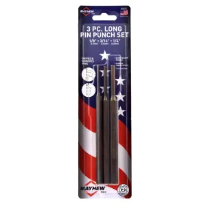 Mayhew Punch Sets - Short Pin Punch Set 7.75"