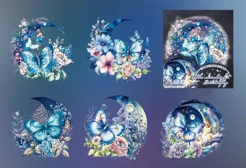 Moonlit Butterfly Sticker Set